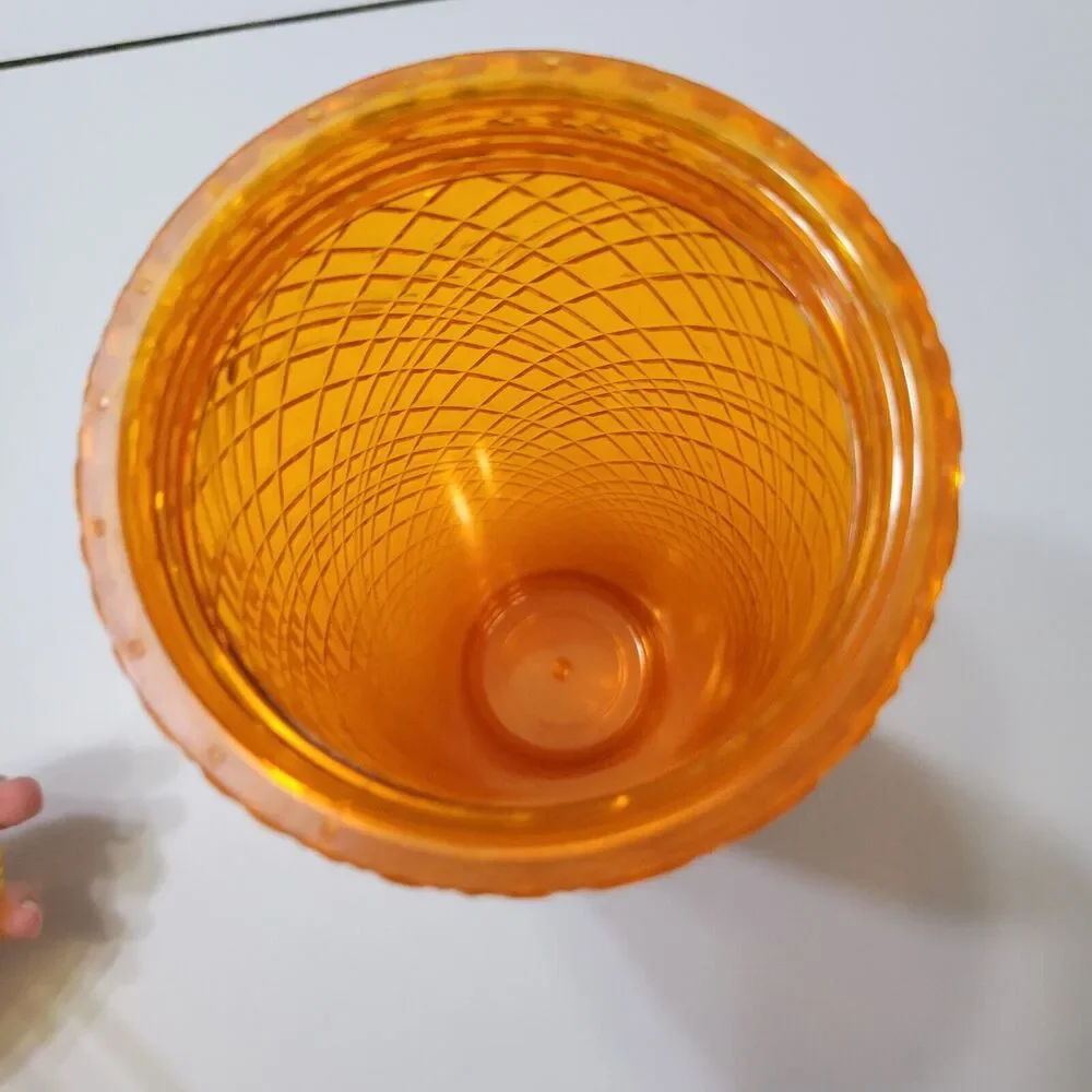 Starbucks Studded Tumbler 2022 Dining Orange Disco Grid Prism Venti 24 oz Cup‎